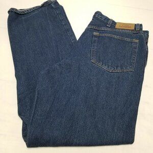 Red Head Men's Flat Front Mid Rise Denim Jeans Straight Solid Blue Size 40/34
